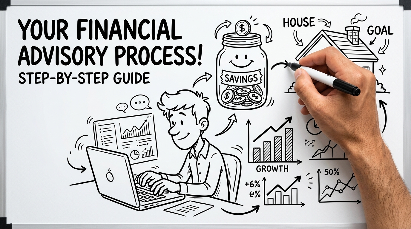 How we do it - Financial advisory process whiteboard video